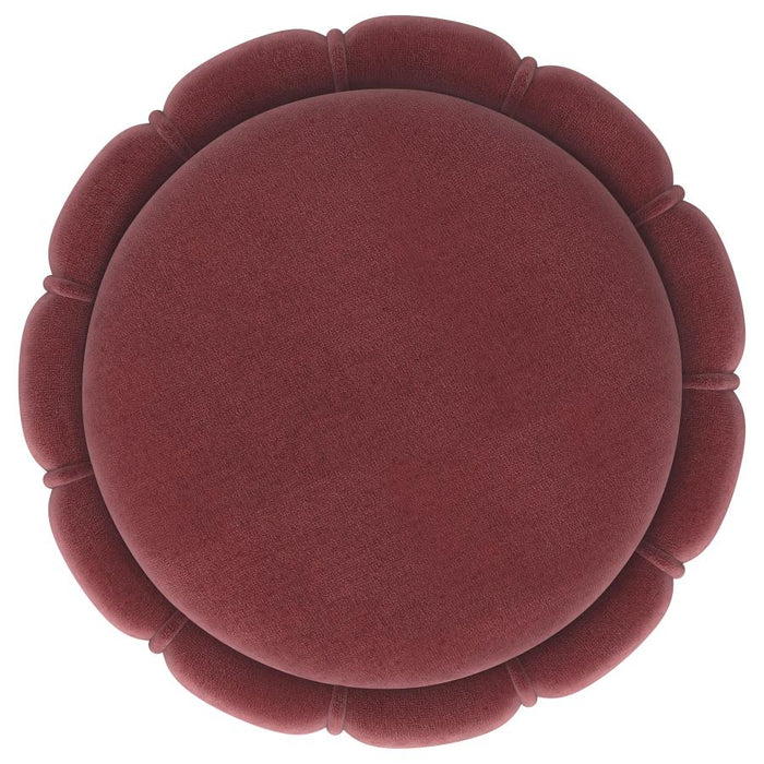 Sora Upholstered Round Ottoman