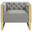 Eastbrook Tufted Back Chair Grey