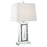 Ayelet Table Lamp With Square Shade White And Mirror