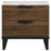 Mays 2-drawer Nightstand Walnut Brown with Faux Marble Top