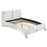 Jeremaine Upholstered Bed White