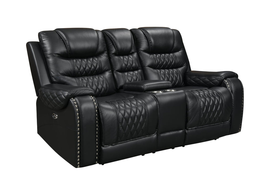 Harley Black Power - TOP GRAIN LEATHER Reclining Set