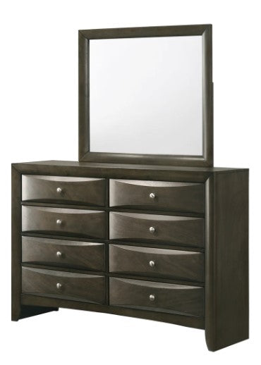 Fallon Gray LED Storage Platform Bedroom Set