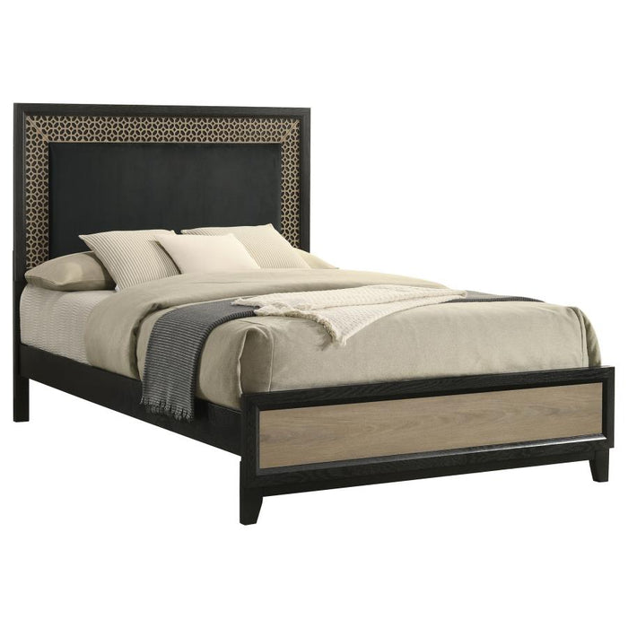 Valencia Bed Light Brown and Black