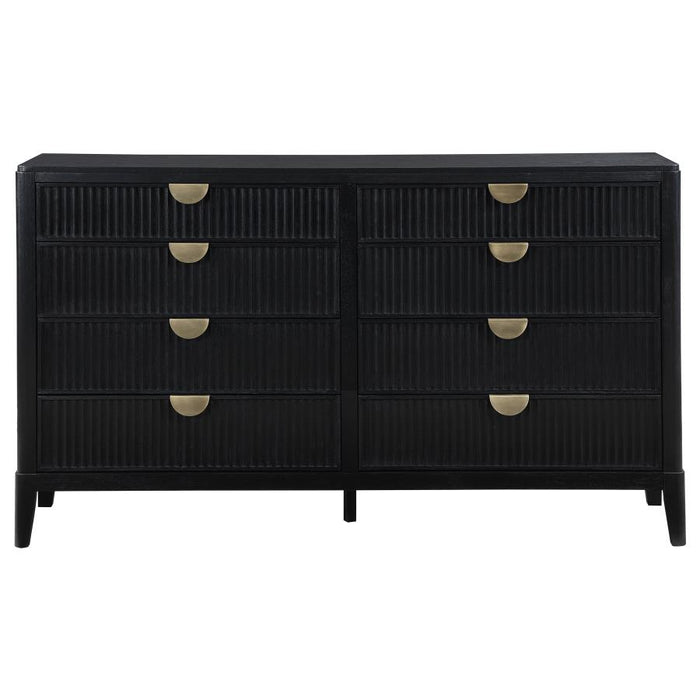 Brookmead 8-drawer Bedroom Dresser Black