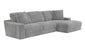 Comfrey Gray Sectional W/Cupholders