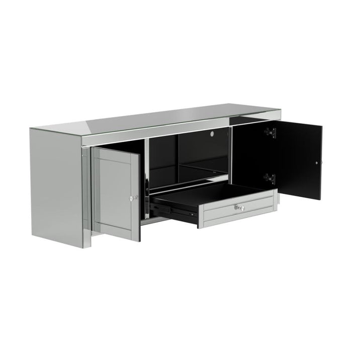 2-Door TV Console Silver