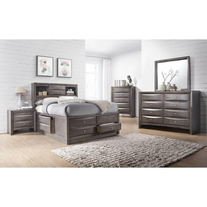 Emily Gray Storage Platform Bed