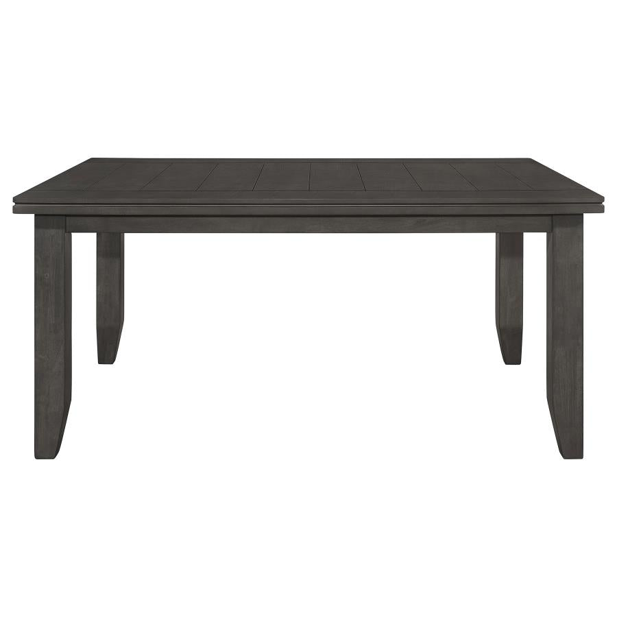 Dalila 6-Piece Rectangular Dining Set Grey And Dark Grey
