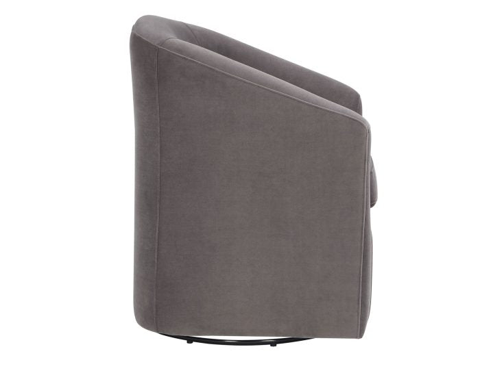 Arlo Upholstered Swivel Barrel Chair