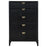 Brookmead 5-Drawer Bedroom Chest Black