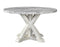 Canova Gray Marble Round Dining Set