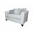 Salizar Upholstered Track Arm Fabric Loveseat Grey Mist