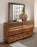 Winslow 6-drawer Dresser Smokey Walnut and Coffee Bean