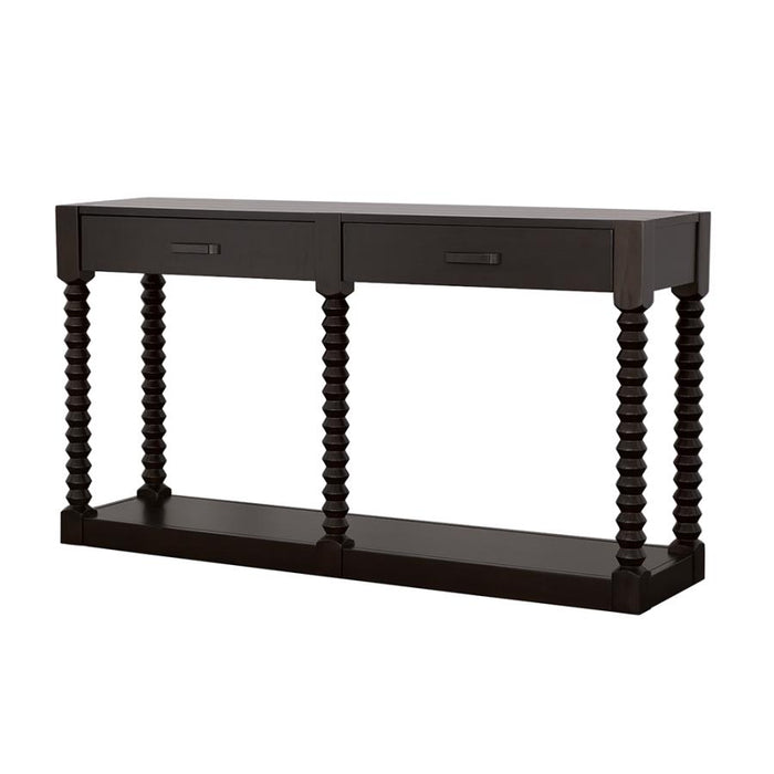 Meredith 2-Drawer Sofa Table Coffee Bean