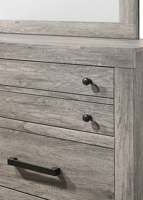 Tundra 6 Drawer Greyish Brown Dresser