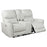 Greenfield Upholstered Power Reclining Loveseat With Console Ivory