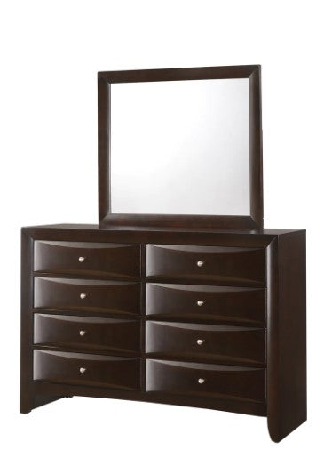 Emily Dark Cherry Storage Platform Bedroom Set