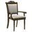 Willowbrook Upholstered Dining Armchair Grey And Chestnut (Set Of 2)