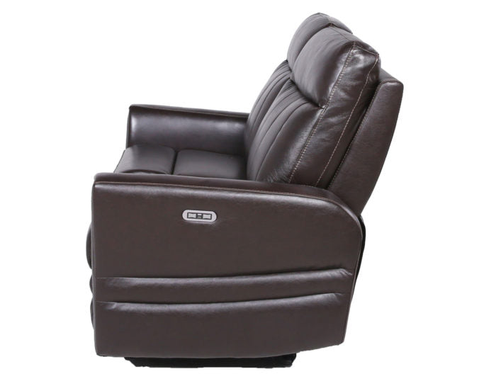 Coachella Dual Power Reclining Loveseat, Brown