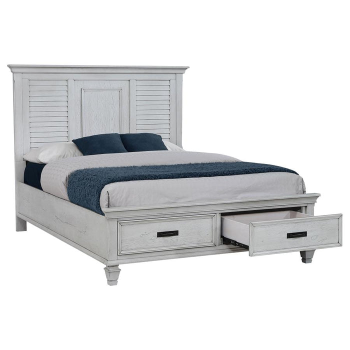 Franco Storage Bed Antique White