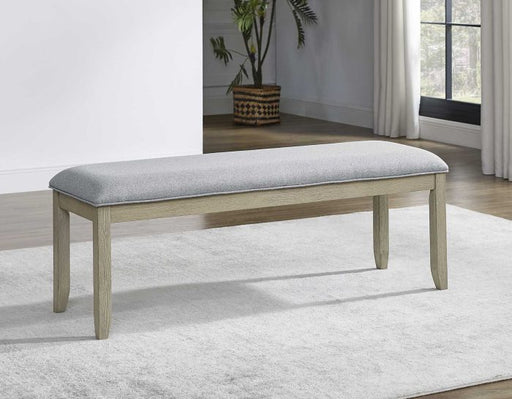 Carena Backless Dining Bench Gray