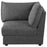 Sasha Upholstered Corner Chair Barely Black