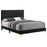 Kendall Tufted Panel Bed Black and Gold