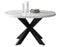 Xena 52-inch Round 5-Piece White Marble Dining Set