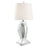 Klein Table Lamp With Drum Shade White And Mirror