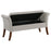 Farrah Upholstered Rolled Arms Storage Bench