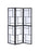 Katerina 3-Panel Folding Floor Screen Black And White