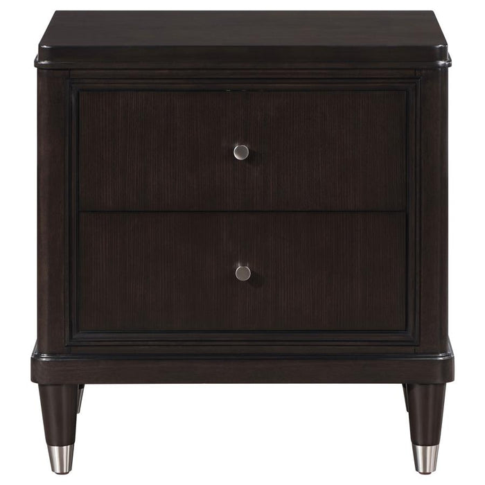 Emberlyn 2-drawer Nightstand Bedside Table Brown