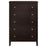 Carlton 5-drawer Rectangular Chest Cappuccino