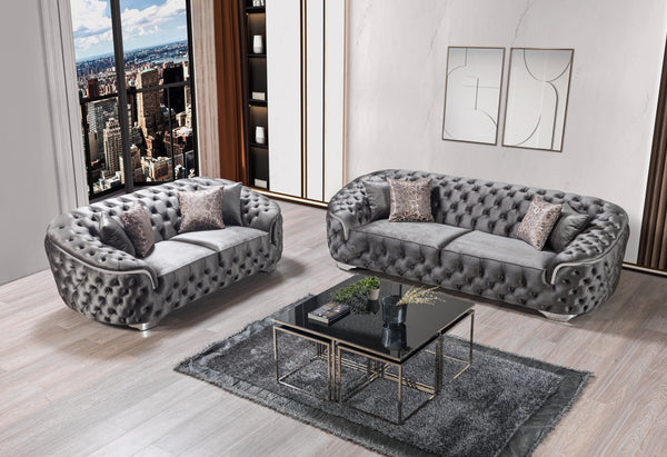 Lupino Velvet Sofa & Loveseat