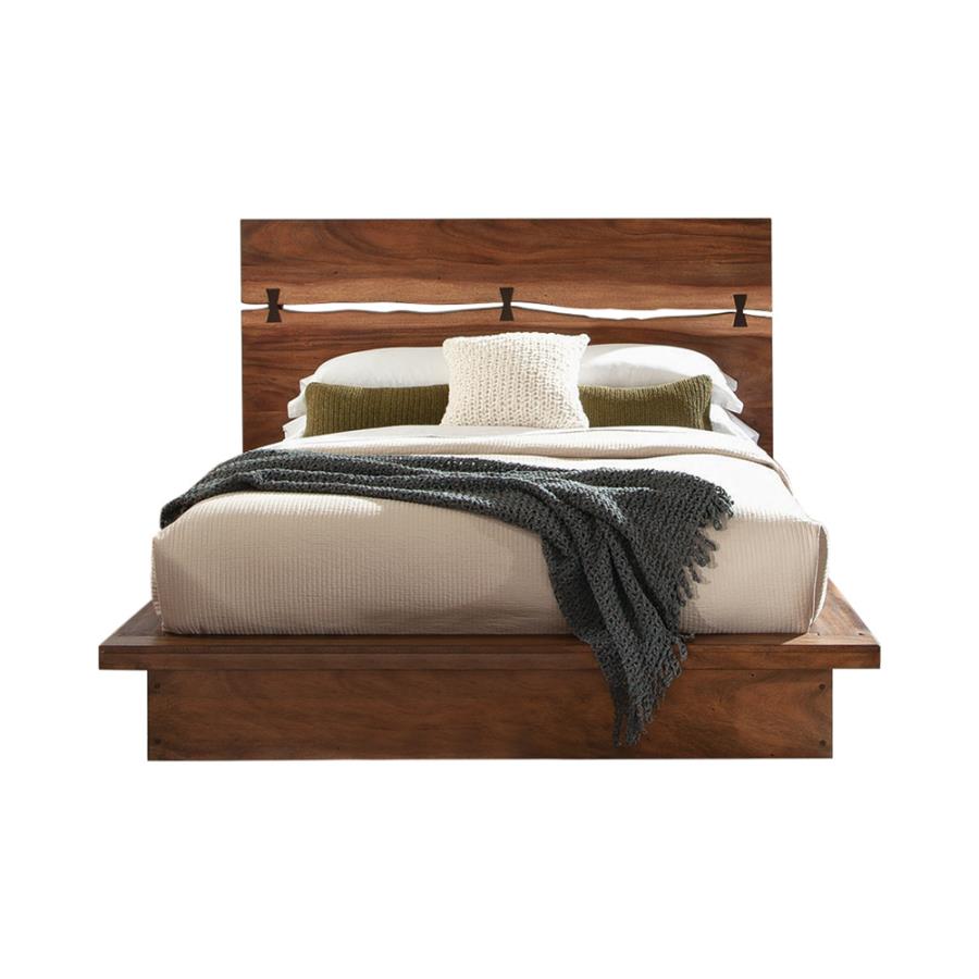 Winslow Bed Smokey Walnut and Coffee Bean