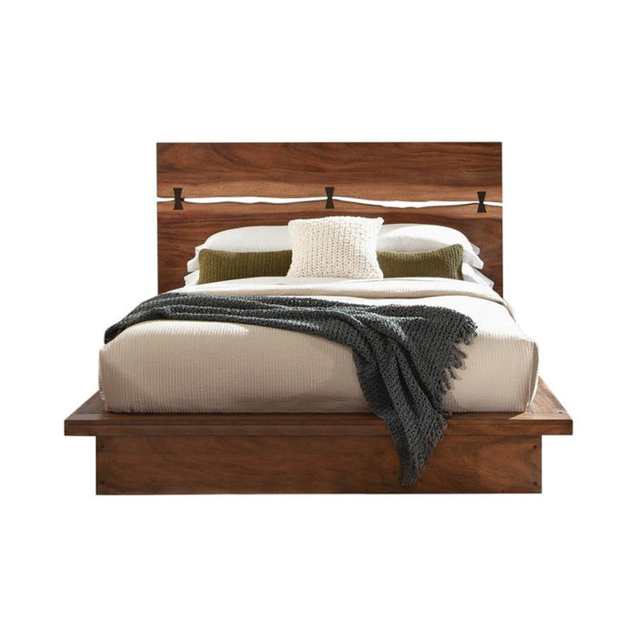 Winslow Bed Smokey Walnut and Coffee Bean