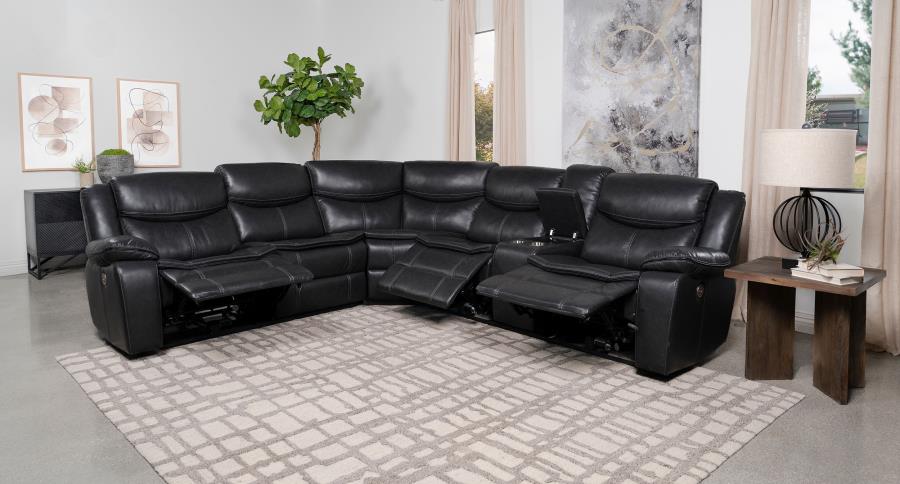 Sycamore Upholstered Power Reclining Sectional Sofa