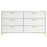 Kendall 6-drawer Dresser White