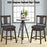 24/29 Inch 360 Degree Swivel Classic Wooden Counter Height Bar Stool