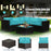 6 Pieces Rattan Patio Sectional Sofa Set with Cushions for 4-5 Person