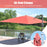 10 x 13 Feet Rectangular Cantilever Umbrella with 360° Rotation Function