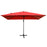 10 x 13 Feet Rectangular Cantilever Umbrella with 360° Rotation Function