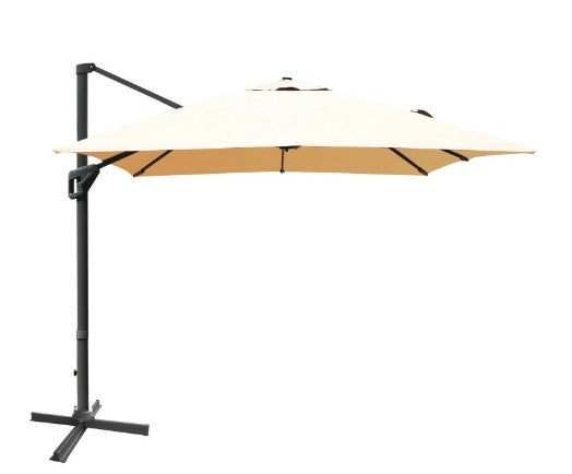 10 x 13 Feet Rectangular Cantilever Umbrella with 360° Rotation Function