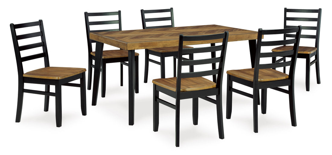 D413-425 Table + 6 Chairs