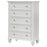 Sandy Beach 5-drawer Rectangular Chest Buttermilk