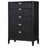 Brookmead 5-Drawer Bedroom Chest Black