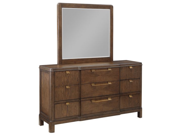 Milan 2-Piece Dresser & Mirror