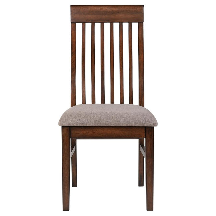 Briarwood Slat Back Dining Side Chair Mango Oak and Brown (Set of 2)