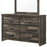 Carter 6 Drawer Brown Gray Dresser